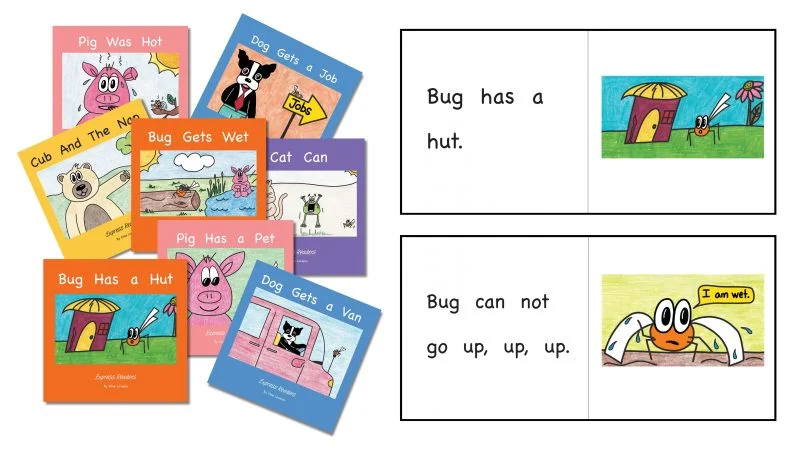 Decodable Book Set, <br>Step 1 – 8 Books