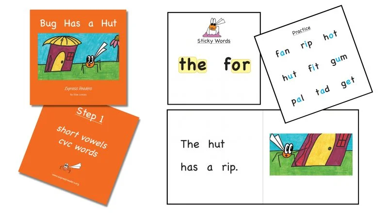 Decodable Book Set, <br>Step 1 – 8 Books