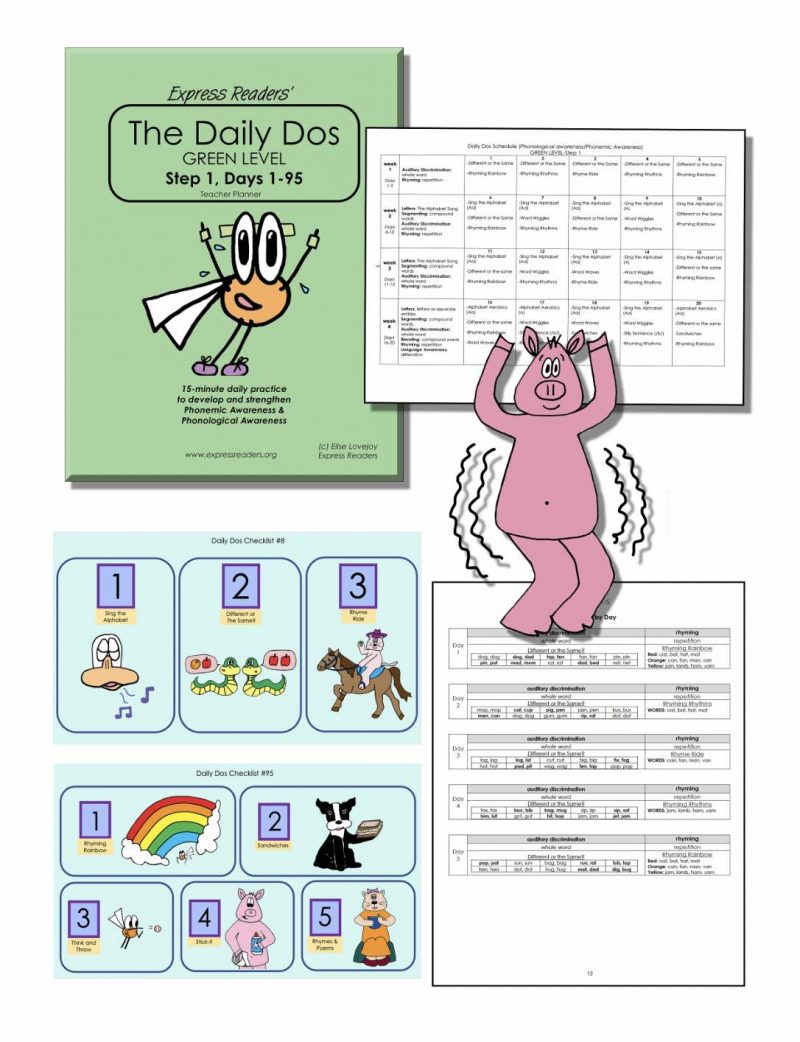 Daily Dos Phonemic Awareness Collection, Steps 1-5
