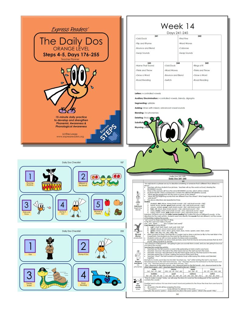 Daily Dos Phonemic Awareness, Steps 4-5 (Orange Level)