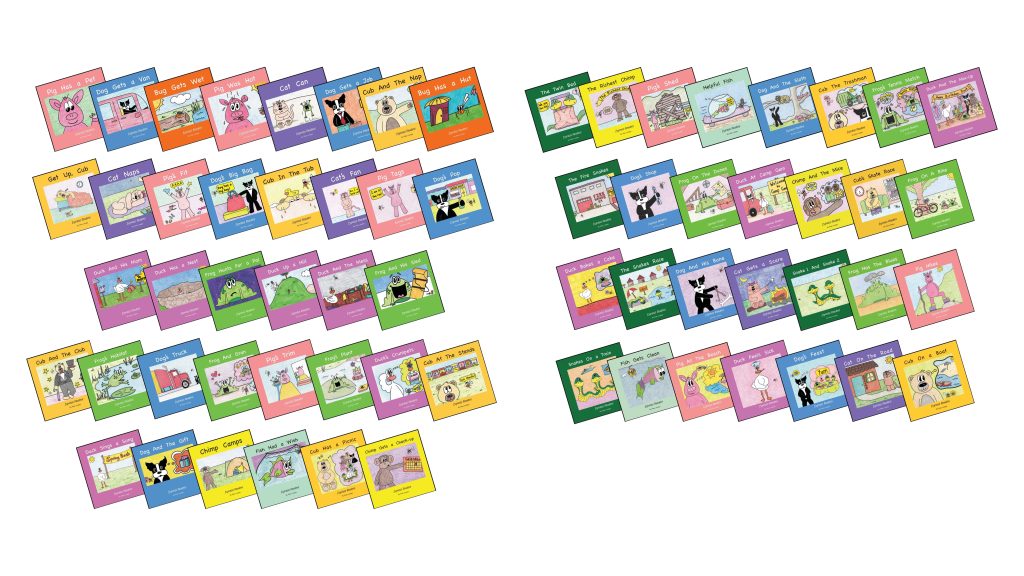 Decodable Book Class Library, 1st Grade – 65 Books