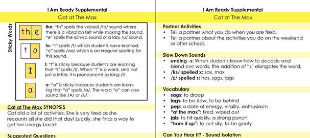 I Am Ready Supplemental Quick Key